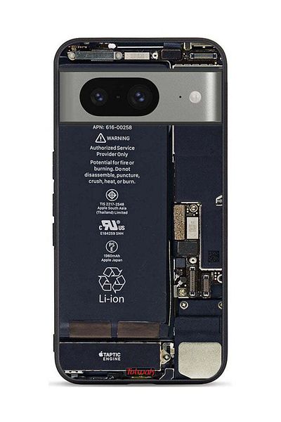 Tolwak Google Pixel 8 Protective Case Cover Phone Circuit Pattern