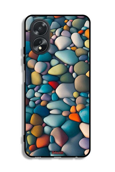 Tolwak Oppo A38 Protective Case Cover Stones Abstract Pattern
