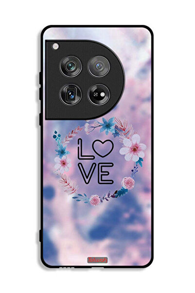 Tolwak غطاء حماية لهاتف OnePlus 12 بتصميم خاتم زهور الحب