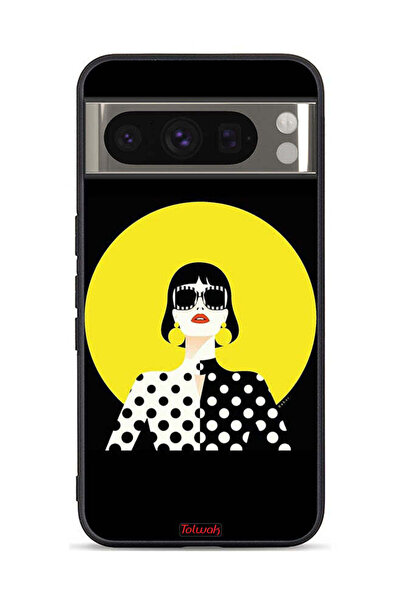 Tolwak غطاء حماية لجهاز Google Pixel 8 Pro بتصميم فتاة أنيقة