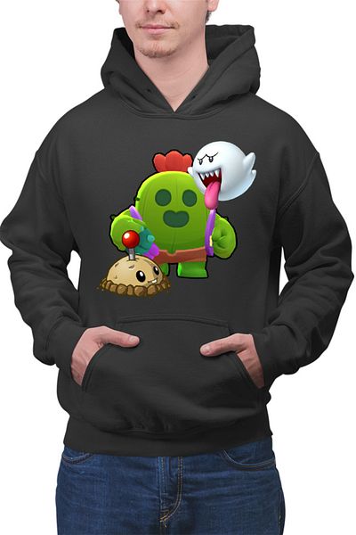 OEM Men's Hoodie Brawl Stars Shooter Arena Hero Mario Ghost Plants