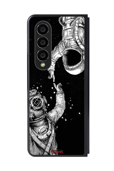 Tolwak غطاء حماية لهاتف سامسونج جالاكسي زد فولد 4 بتصميم رواد فضاء