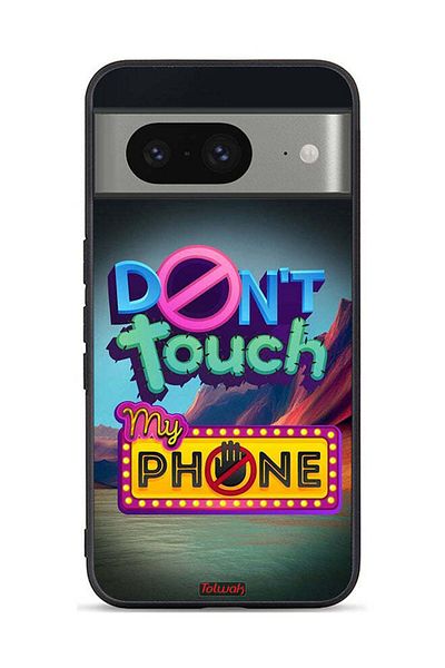 Tolwak Google Pixel 8 Protective Case Cover Do Not Touch My Phone