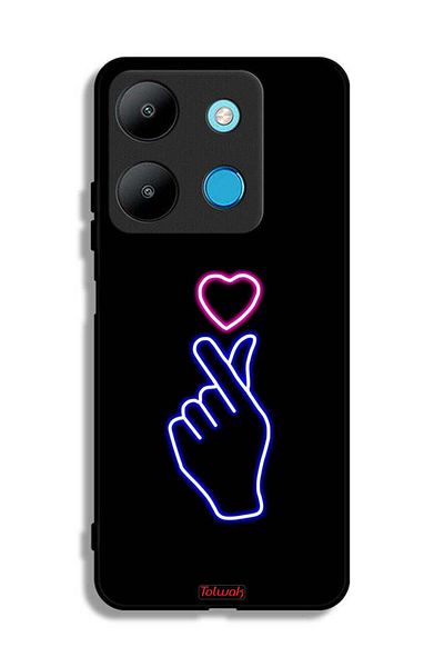 Tolwak Infinix Smart 7 Protective Case Cover Snap Heart Art