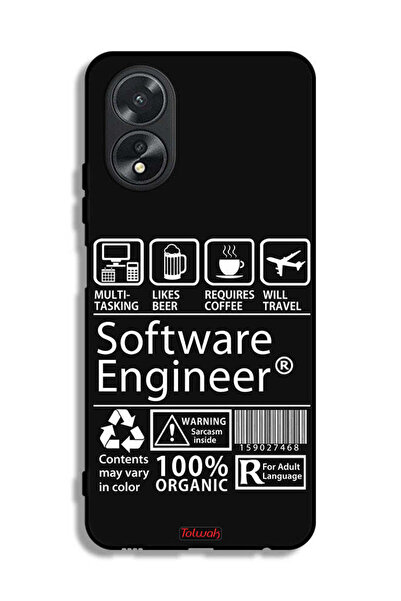 Tolwak غطاء حماية لهاتف Oppo A38 - ملصق مهندس برمجيات