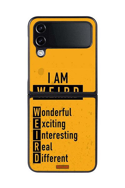 Tolwak Samsung Galaxy Z Flip 4 Protective Case Cover I Am Weird