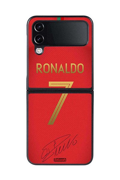 Tolwak Samsung Galaxy Z Flip 4 Protective Case Cover Ronaldo 7