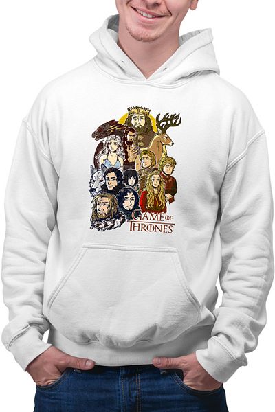 OEM Hanorac Barbati Game of Thrones All Characters Cartoon Style