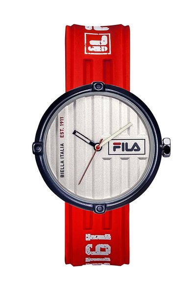 Fila ساعة تناظرية للبالغين للجنسين، حمراء 38-338-101، 40 مم
