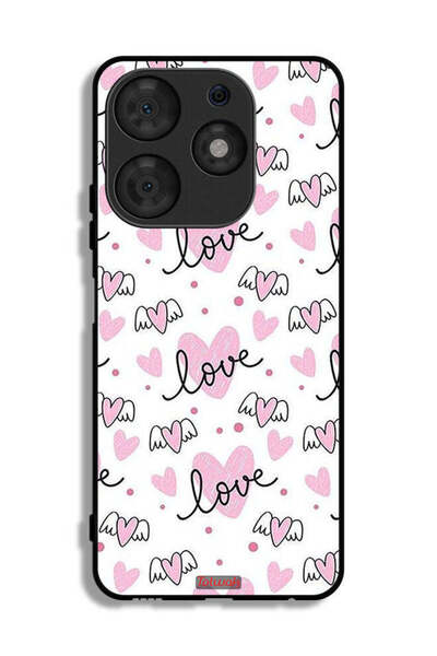 Tolwak Tecno Spark 10 Pro Protective Case Cover Love And Heart Art Pattern
