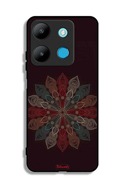Tolwak غطاء حماية لهاتف إنفينيكس سمارت 7 بتصميم زهرة ماندالا