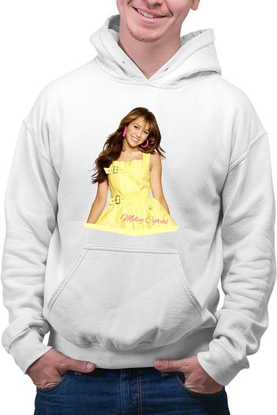 OEM Men's Hoodie Miley Cyrus Playful Kids Show Disney Cartoons