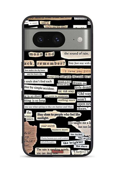 Tolwak Google Pixel 8 Protective Case Cover Quotes Stickers