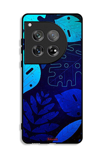 Tolwak غطاء حماية لهاتف OnePlus 12 بنقشة أوراق الشجر