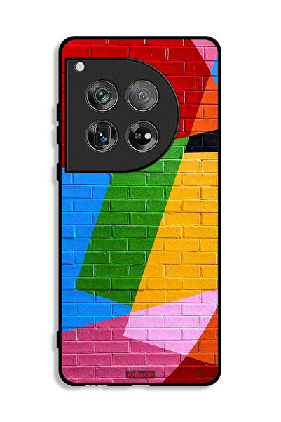 Tolwak غطاء حماية لهاتف OnePlus 12 برسومات جدارية ملونة
