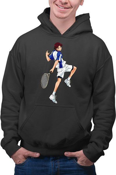 OEM Men's Hoodie Prince of Tennis Ikumaru Eiji Energetic Pose Equipment