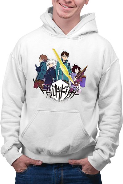 OEM Men's Hoodie World Trigger Logo Anime Sci-fi Otaku Action Shounen