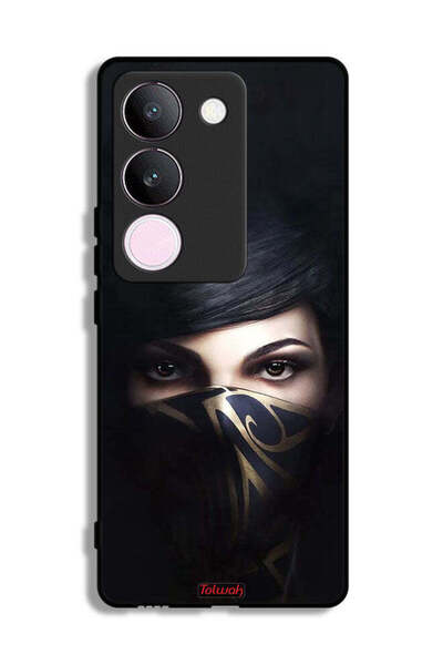 Tolwak غطاء حماية لهاتف فيفو V29 بطبعة فتاة محجبة