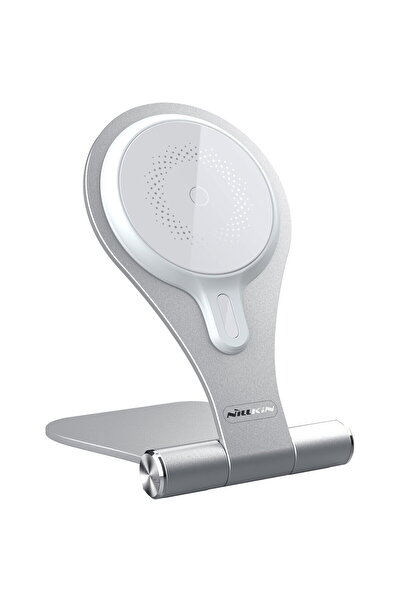 Nillkin Stand cu încărcător wireless MagSafe 15W argintiu (NKT11)