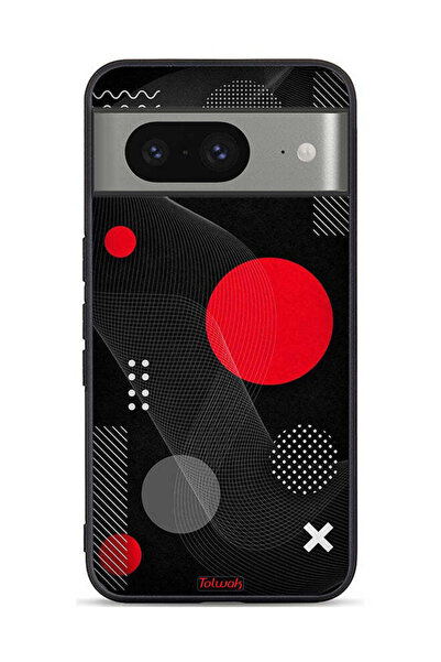 Tolwak غطاء حماية لجهاز Google Pixel 8 بنمط دائري ومتقاطع