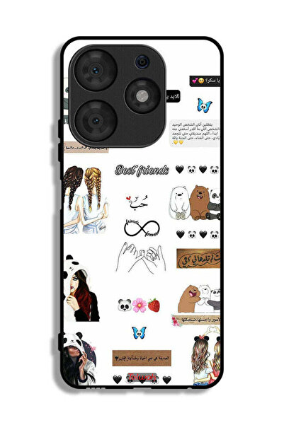 Tolwak Tecno Spark 10 Pro Protective Case Cover Arabic Quotes And Stickers