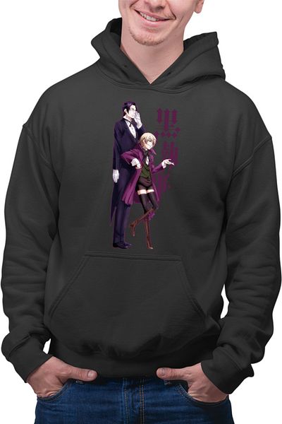 OEM Men's Hoodie Black Butler Anime Eater Claude Rival Demon