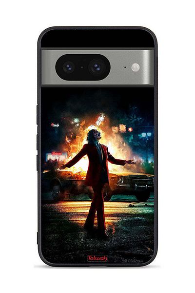 Tolwak Google Pixel 8 Protective Case Cover Joker Happy Mode