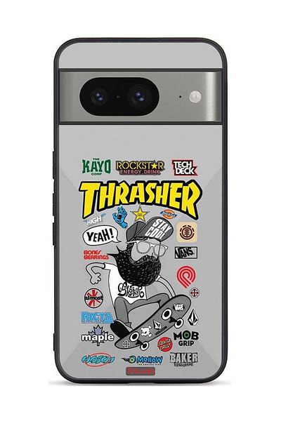 Tolwak Google Pixel 8 Protective Case Cover Thrasher Sticker