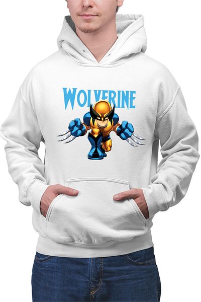 OEM Hanorac Barbati Wolverine Chibi Small Claws Fast Ability Action Horror
