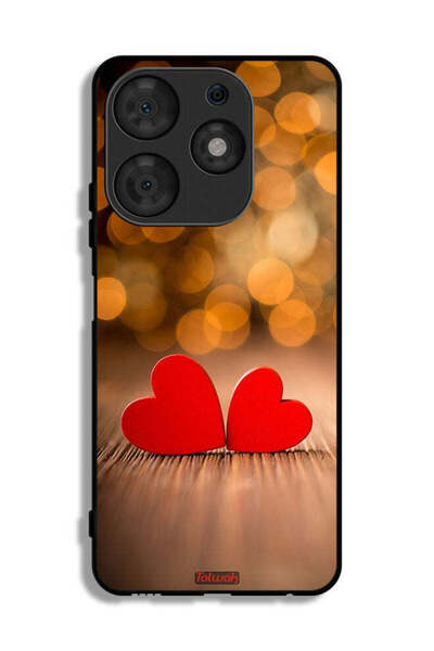 Tolwak غطاء حماية لهاتف تكنو سبارك 10 برو بتصميم قلبين جميلين