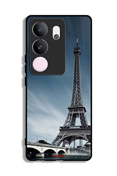 Tolwak غطاء حماية لهاتف فيفو V29 برو بتصميم برج إيفل