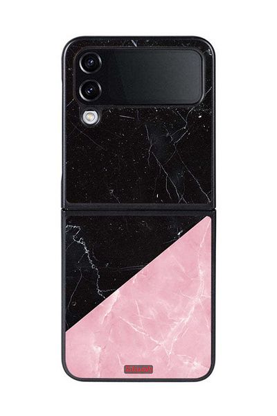 Tolwak Samsung Galaxy Z Flip 4 Protective Case Cover Marble Pattern