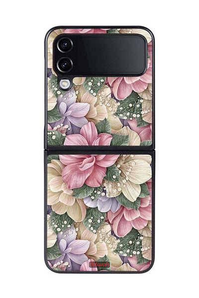 Tolwak Samsung Galaxy Z Flip 4 Protective Case Cover Hd Floral