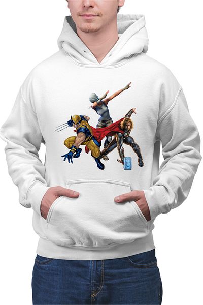 OEM Men's Hoodie Wolverine Thor Fortnite Dub Funny Battle Royale