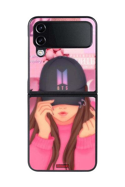 Tolwak Samsung Galaxy Z Flip 4 Protective Case Cover Cap Girl Snap