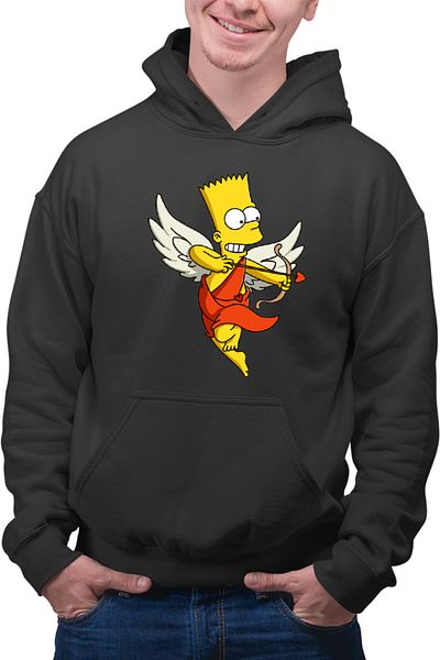 OEM Men's Hoodie The Simpsons Cupid Love Frame Animation