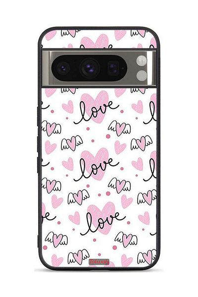 Tolwak Google Pixel 8 Pro Protective Case Cover Love And Heart Art Pattern
