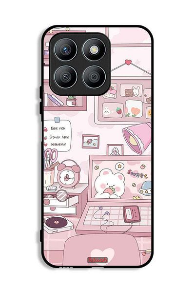 Tolwak Honor X8b Protective Case Cover Get Rich Study Hard