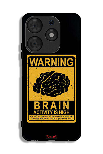 Tolwak غطاء حماية لهاتف Tecno Spark 10 Pro تحذير من ارتفاع نشاط الدماغ