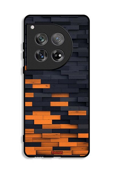 Tolwak OnePlus 12 Protective Case Cover Wooden Wall