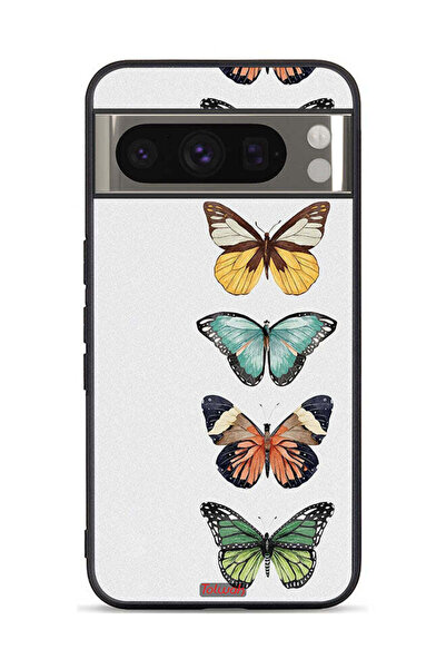 Tolwak Google Pixel 8 Pro Protective Case Cover Four Butterflies