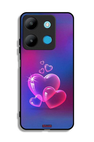 Tolwak Infinix Smart 7 Protective Case Cover Water Hearts