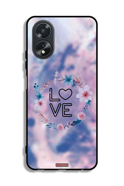 Tolwak Oppo A38 Protective Case Cover Love In Flowers Ring Art