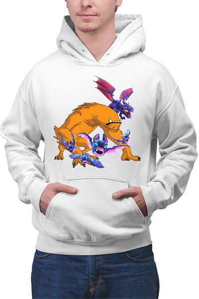OEM Men's Hoodie Ben10 Clash Royale Clash of Clans Bat Dragon Alien