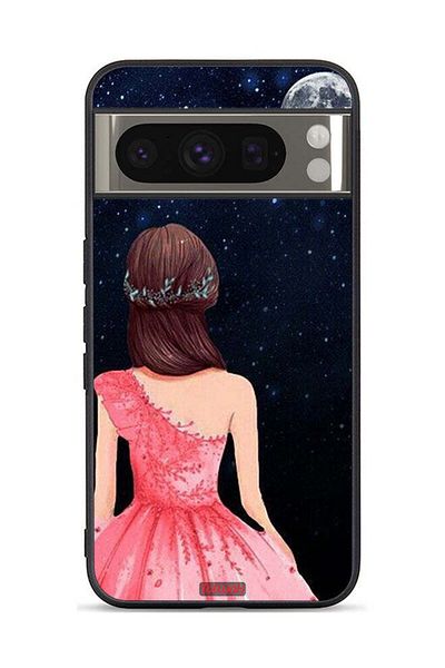 Tolwak Google Pixel 8 Pro Protective Case Cover Girl And Moon Art