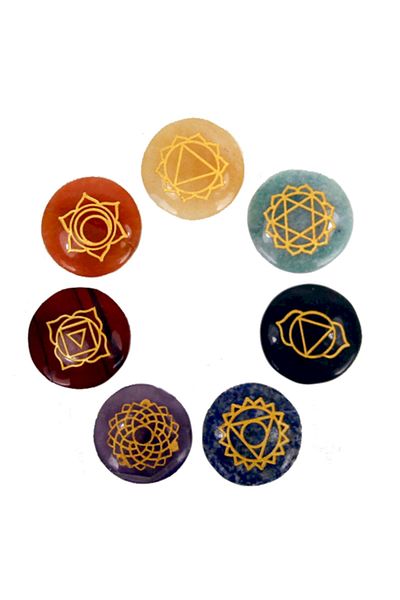 OEM SET OF 7 TIBETAN CHAKRAL CRYSTALS IN A BAG