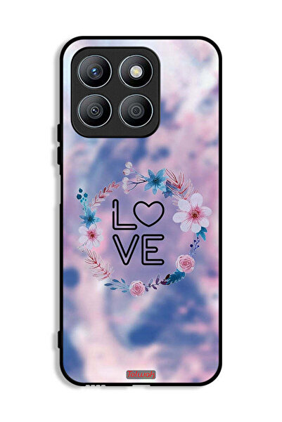 Tolwak غطاء حماية لهاتف Honor X8b - خاتم بتصميم زهور الحب