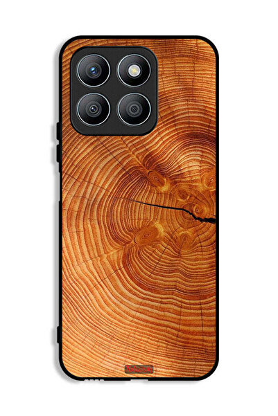 Tolwak غطاء حماية لهاتف Honor X8b مصنوع من الخشب المتصدع