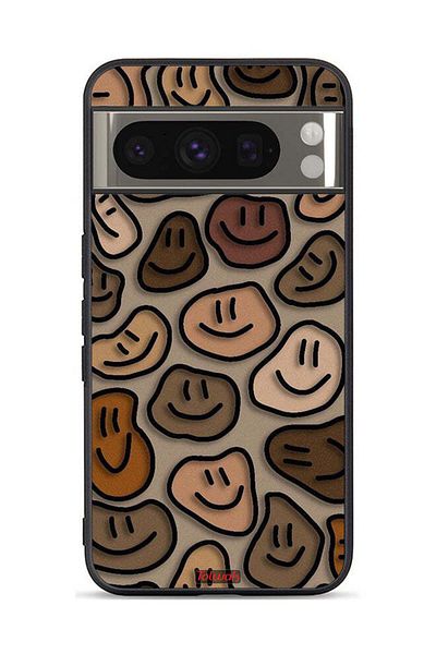 Tolwak غطاء حماية لجهاز Google Pixel 8 Pro برسومات وجوه مبتسمة