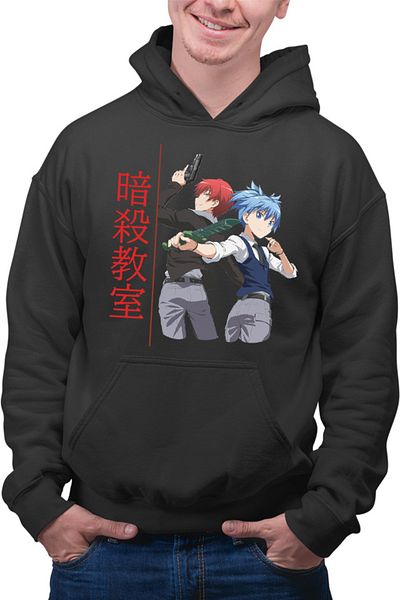 OEM Men's Hoodie Assassination Classroom Anime Drawings